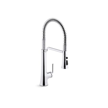 Kohler Tone Pull-Down Single-Handle Semi-Professional Kitchen Sink Faucet 23765-CP
